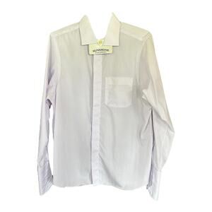 Custom Made | Men’s Purple French Cuff Dress Shirt | Size 16 x 35/36 | 0808